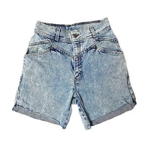 1980s Levi's 900 series vintage jeans shorts super high rise acid wash cut offs
